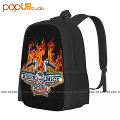 Biker Mice From Mars Cartoon Backpack Large Capacity Travel Shoe Bag Gymnast Bag