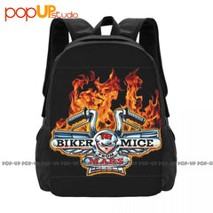 Biker Mice From Mars Cartoon Backpack Large Capacity Travel Shoe Bag Gymnast Bag