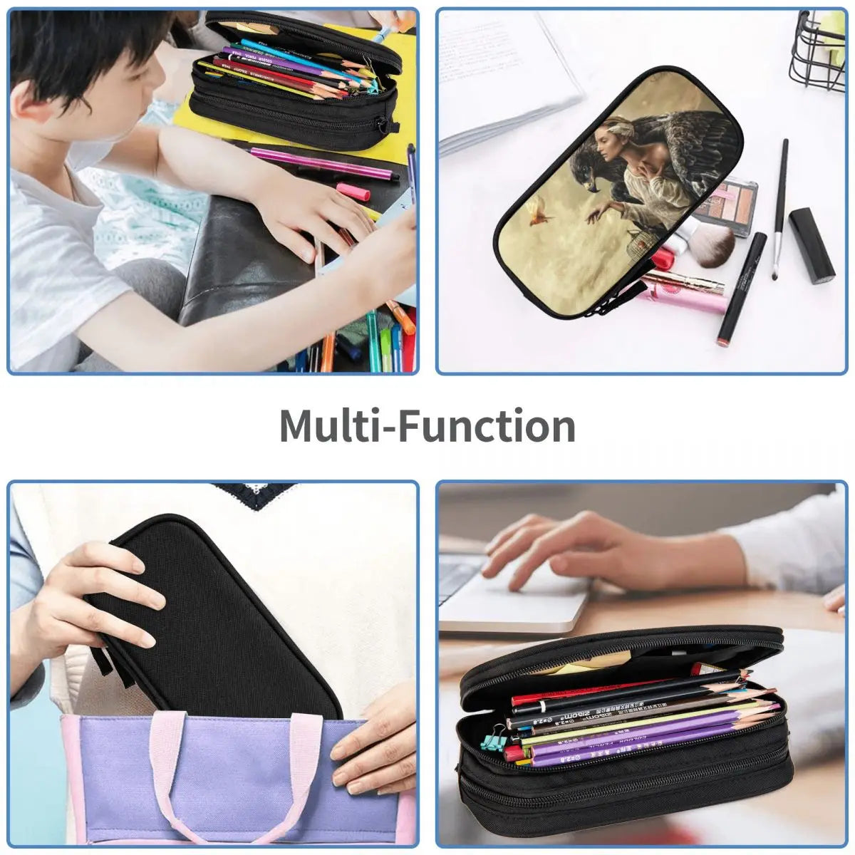 Eagle Gothic Pen Box School Anime Zipper Pen Bag Stationery Gift