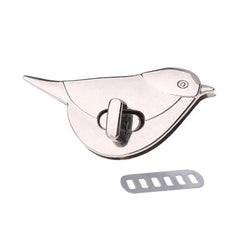 Bird Shape Clasp Turn Lock Twist Locks Metal Hardware For DIY Handbag