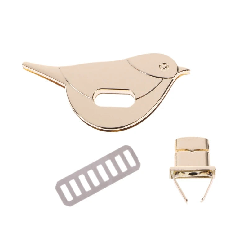 Bird Shape Clasp Turn Lock Twist Locks Metal Hardware For DIY Handbag