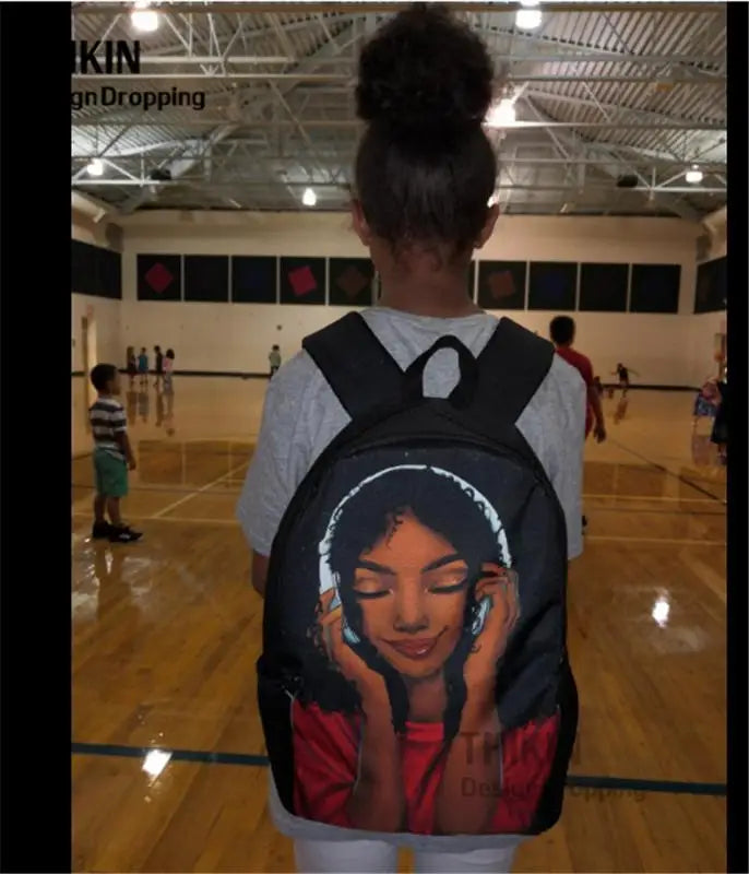 African American School Bags For Teen Music Girls