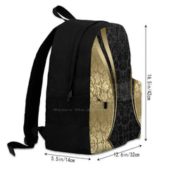 Modern Damasks Geometric Stripes Laptop Backpack
