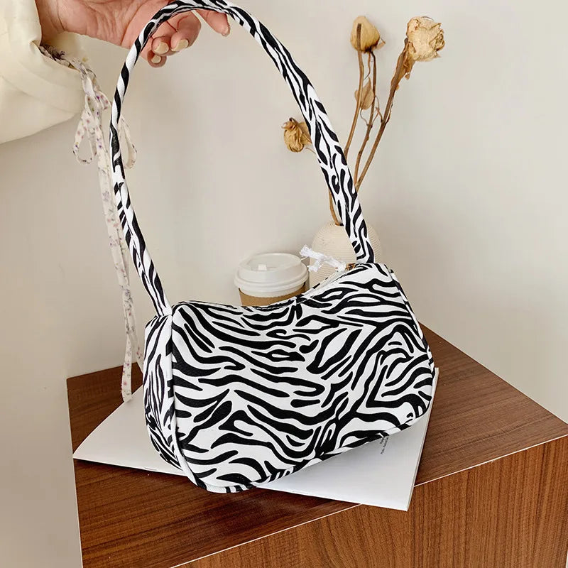 Butterfly Cow Pattern Mini Small Shoulder Bag Y2k Korea Style