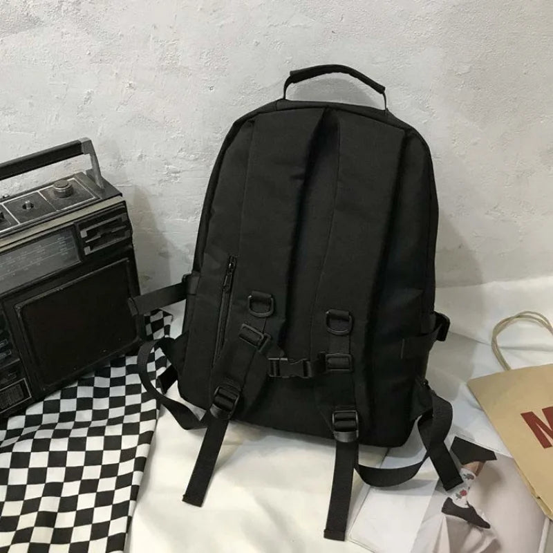 Unisex Large Capacity School Oxford Backpack All-match Retro Harajuku College Ru