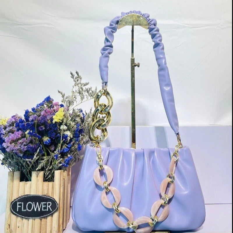 Shoulder Bag for Women Pu Leather Handbags Flap Solid