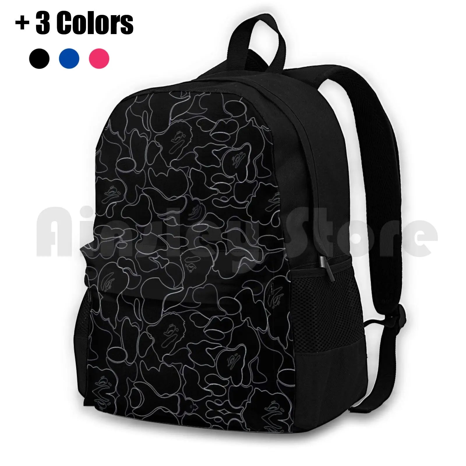 Camo Outdoor Hiking Backpack Waterproof Camping Travel
