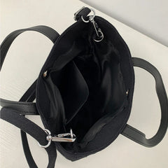 Canvas Shoulder Bag Female Star Y2K Personalized Handbag Large Capacity