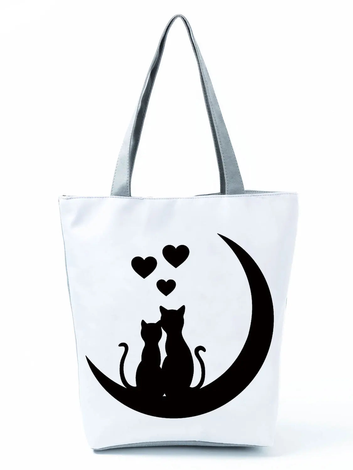 Cat Print Handbags High Capacity Female Tote Shoulder Bag