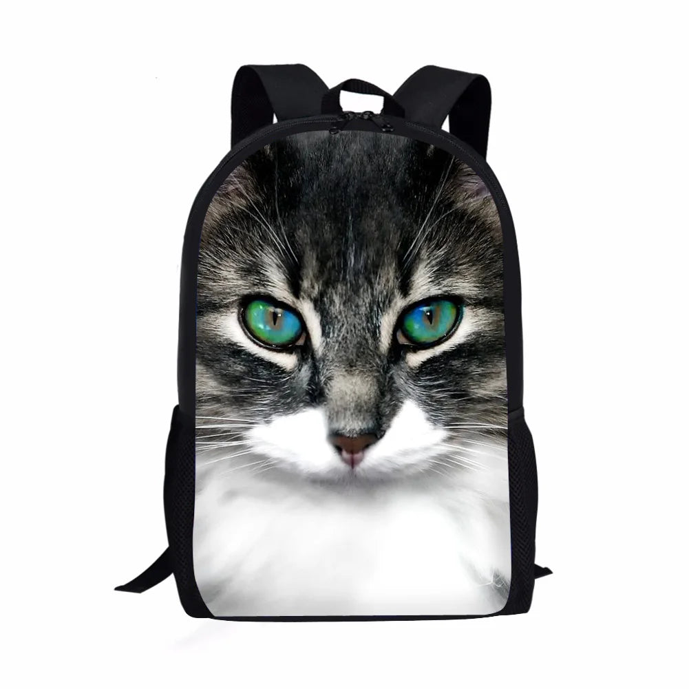 Cat Women's Travel Bags Anime Boy Girl Schoolbags Children's Bolsas Backpacks Ba