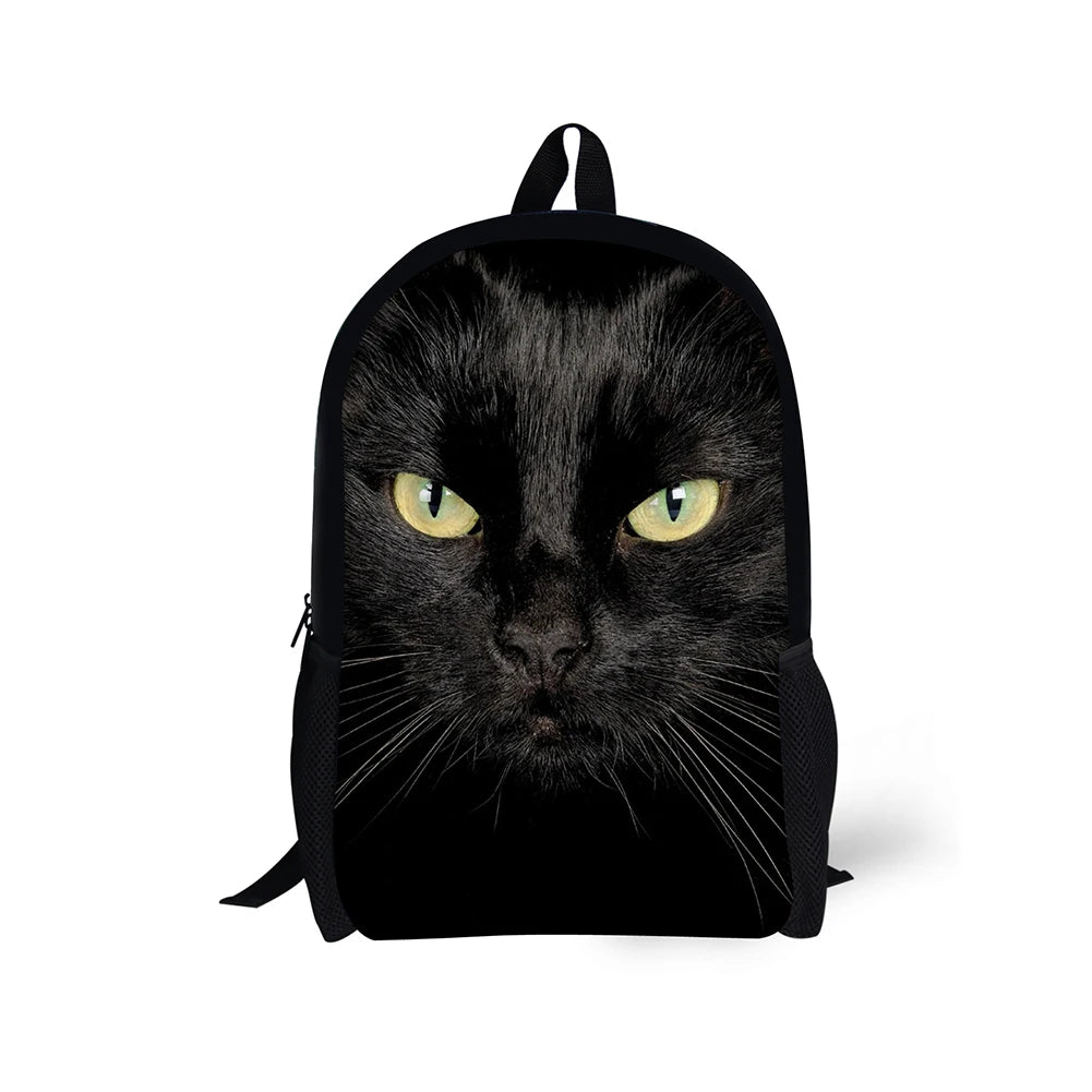 Cat Women's Travel Bags Anime Boy Girl Schoolbags Children's Bolsas Backpacks Ba
