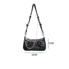 Crocodile Pattern Armpit Bag PU Leather Shoulder Bag