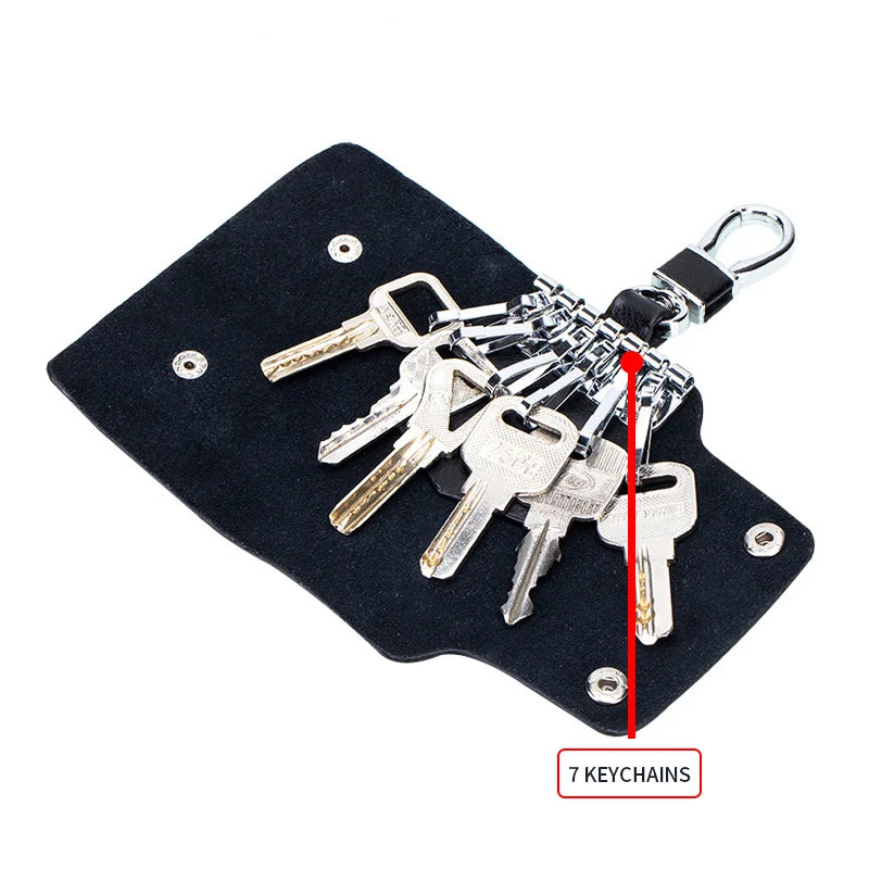Leather Waist Pendant Key Bag Car Key Chain Business