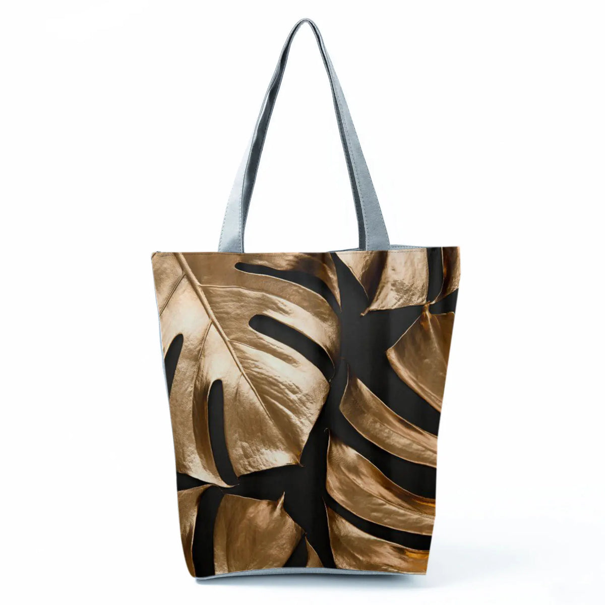 Golden Leaf Printed Handbag Lady Tote Bag Classic Women Shoulder Bag