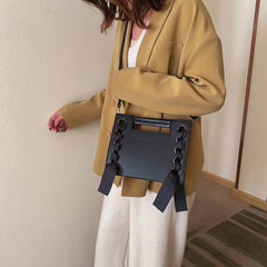 Retro Leather Envelope Bag Small Square Handbag
