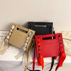 Retro Leather Envelope Bag Small Square Handbag
