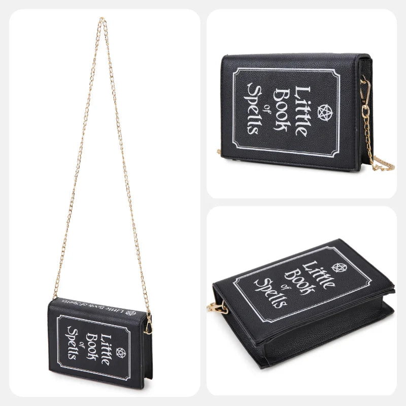 Magic Book of Spells Clutch Bag Chain Shoulder Bag Crossbody Bag