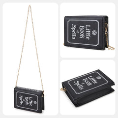 Magic Book of Spells Clutch Bag Chain Shoulder Bag Crossbody Bag