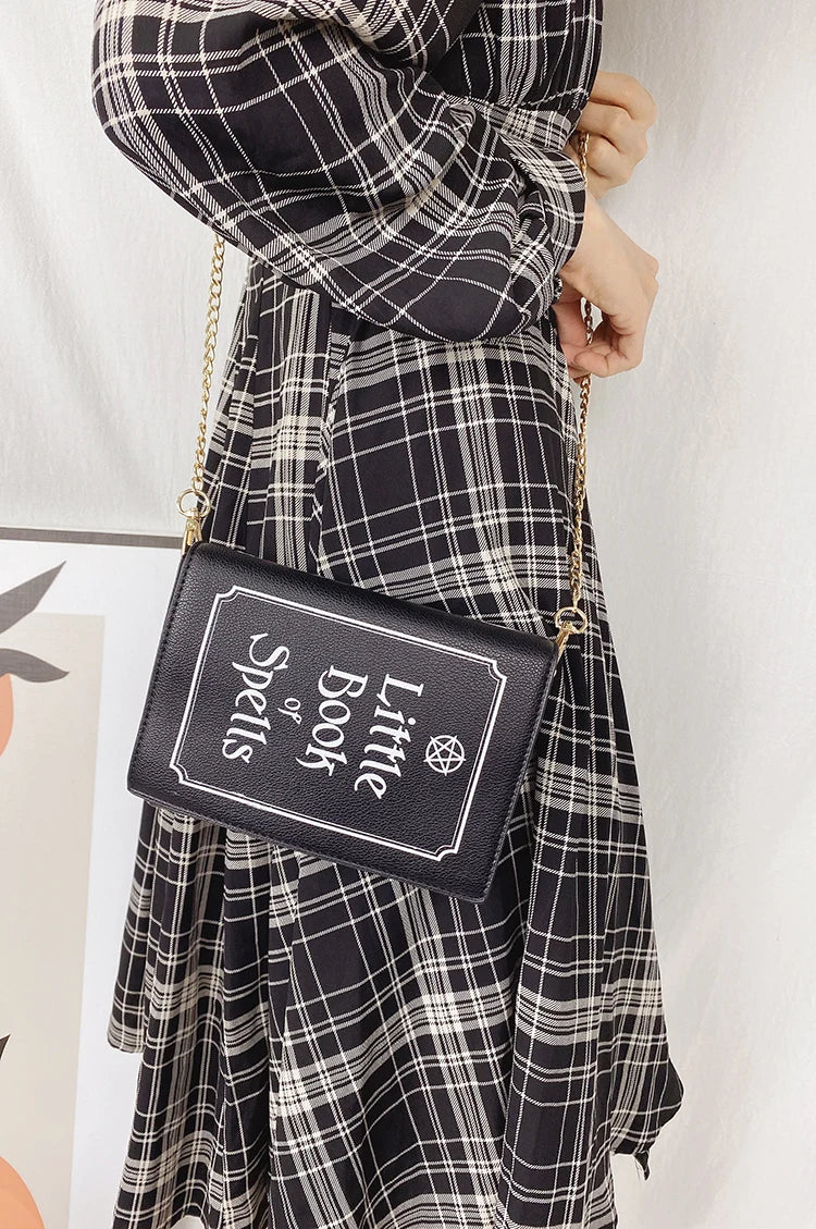 Magic Book of Spells Clutch Bag Chain Shoulder Bag Crossbody Bag