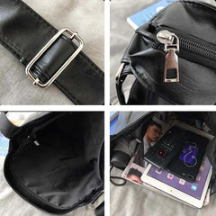 PU Leather Shoulder Bag Large Capacity Crossbody Handbags Casual Messenger Tote