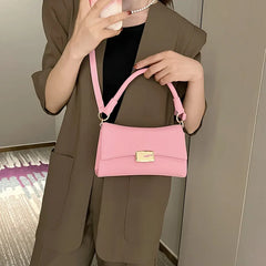 Solid Pattern Shoulder Bag for Women Crossbody