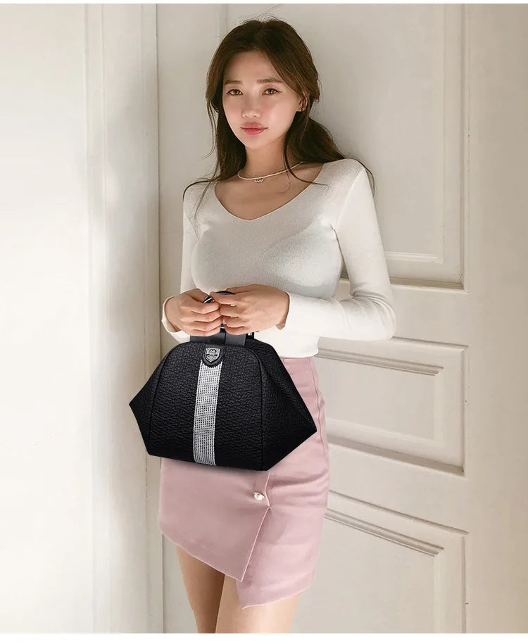 Women's Multifunctional Backpack Handbag, Shoulder Bag, Messenger Bag