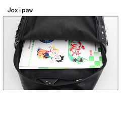 Women's Rivet Backpack Large Capacity Casual Travel School Bag