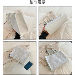 French Niche Texture Single Shoulder Bag Women Foreign Style Tote Bag