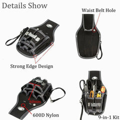 Electrician's Tools Belt Pouch Bag Portable Nylon Screwdriver Kit Holder