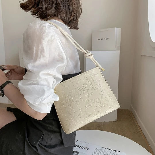 Summer Girl Small Woman Messenger PU PVC Leather Sport Bag
