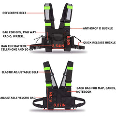 Tactical Bag Men Nylon Chest Rig Bag Hip Hop Streetwear Functional Boy Chest Rig