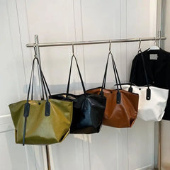 Large Capacity Women's Shoulder Bag Solid Underarm Female Crossbody Bags