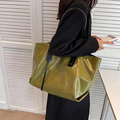 Large Capacity Women's Shoulder Bag Solid Underarm Female Crossbody Bags
