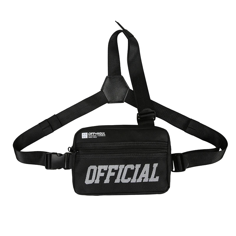 Men's Tactical Chest Utility Bag Hip-hop Vest