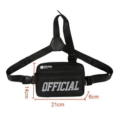 Tactical Chest Utility Bag Men Hip-hop Functional Vest Streetwear Chest Bags