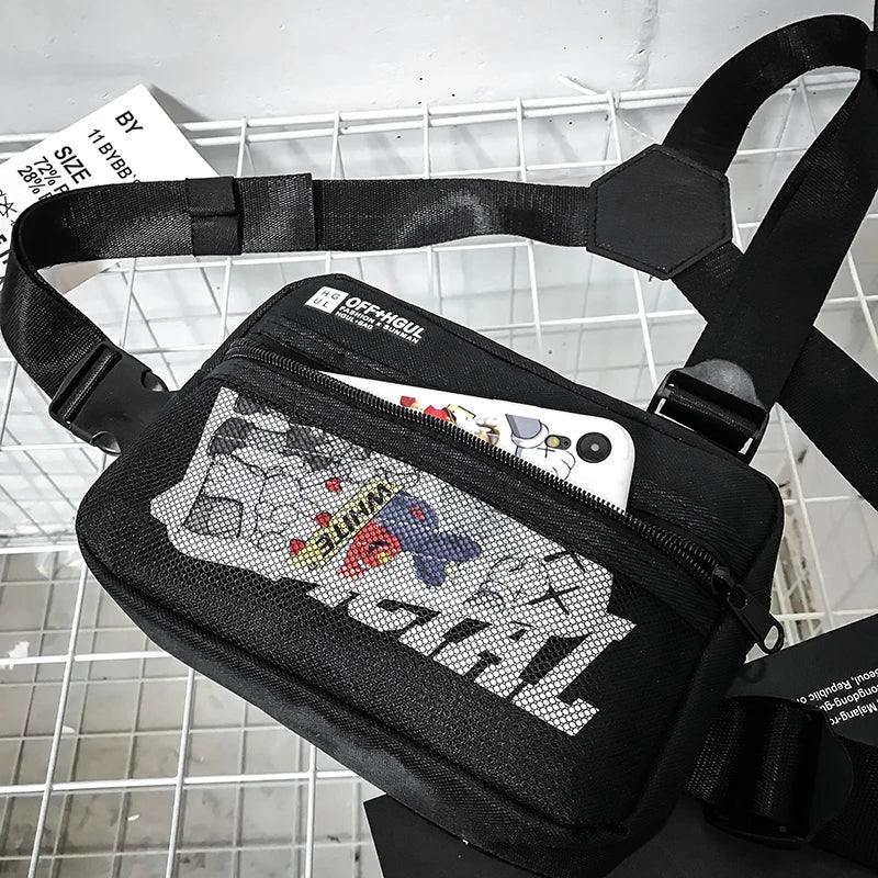 Tactical Chest Utility Bag Men Hip-hop Functional Vest Streetwear Chest Bags