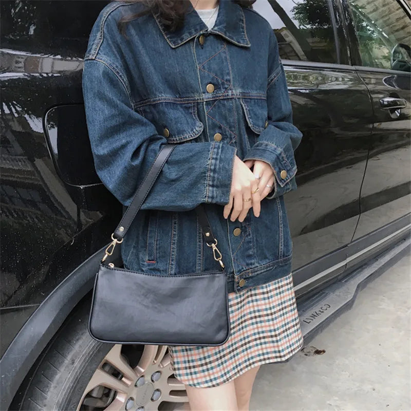 Underarm Shoulder Bags Women Zipper Casual Young Tender Harajuku High Advanced