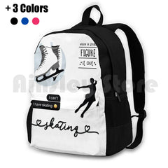 Watercolor Ice Skater Figure Skating Sticker Pack Gray
