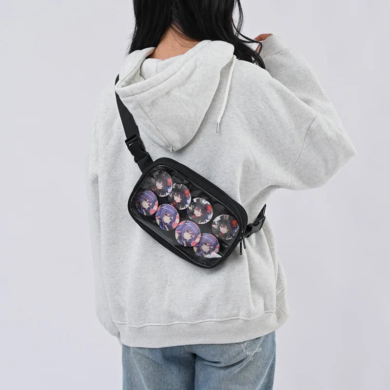Transparent Ita Waist Pack Bag Pouch Belt Travel Hip Casual Fanny Bag