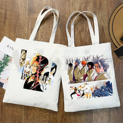 Bleach Anime Ichigo Zaraki Kenpachi Shoulder Bag Women Canvas Handbag