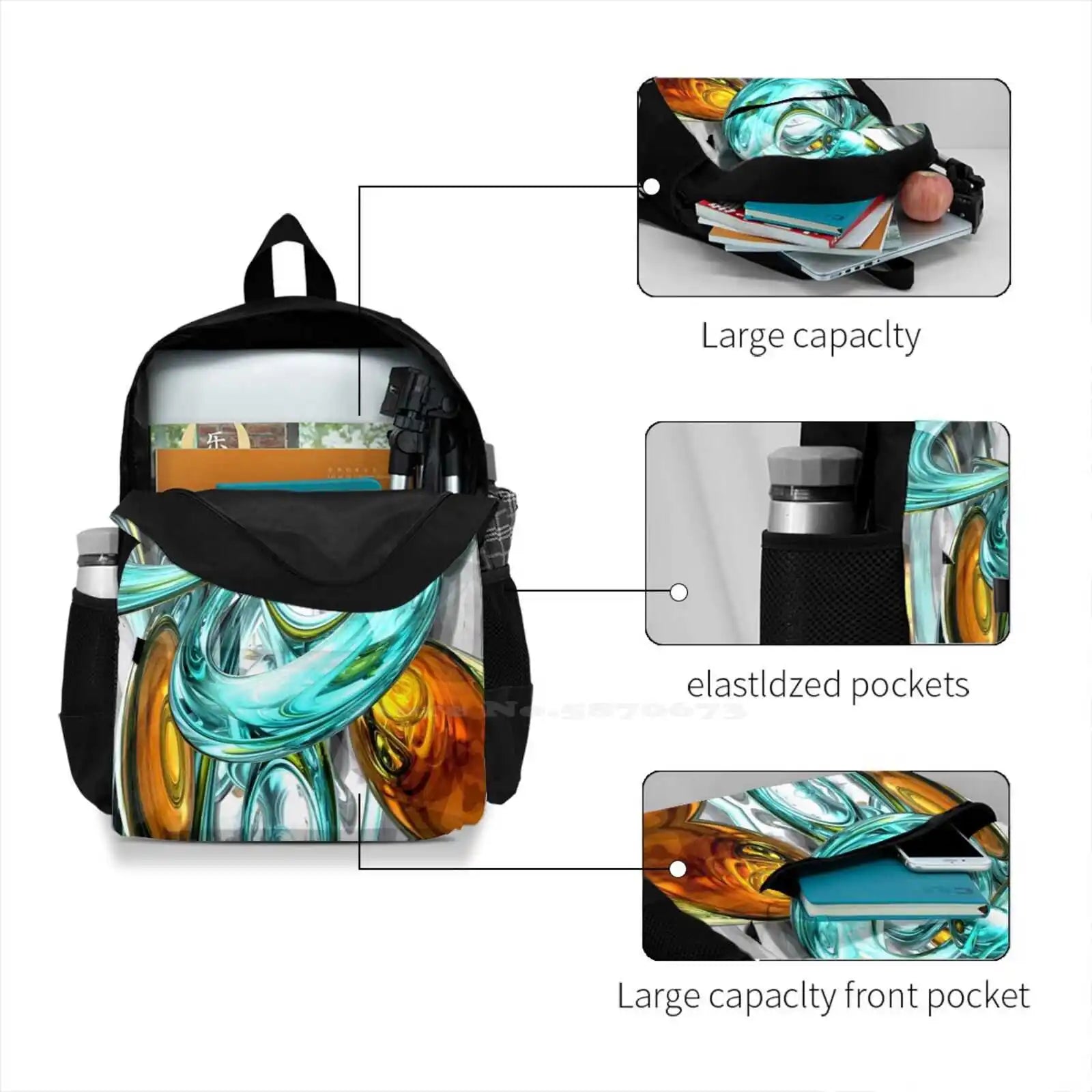 Blissfulness 3D Print Casual Bag