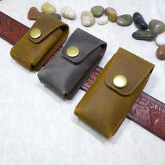 Blongk Belt Car Key Case Leather Key Bag Waist Pack Key Holder Thin Belt Bag