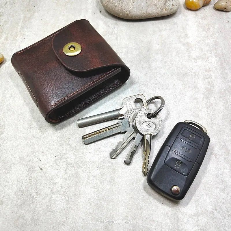 Blongk Key Holder Waist Bag Leather Car Key Case Glasses Belt Pack 1652cg