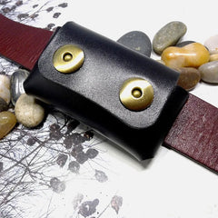 Blongk Universal Belt Car Key Case Leather Key Holder Hand-Made