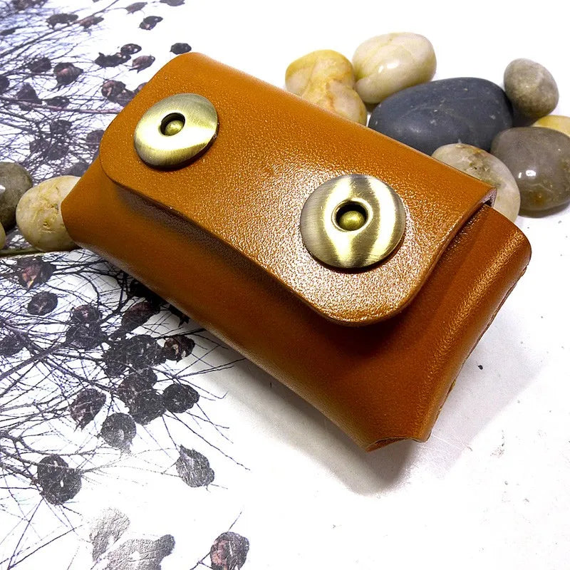 Blongk Universal Belt Car Key Case Leather Key Holder Hand-Made