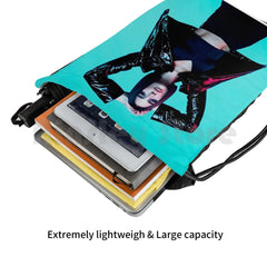 Drawstring Bag Waterproof Singer Lipa Beauty Womens Music News Top