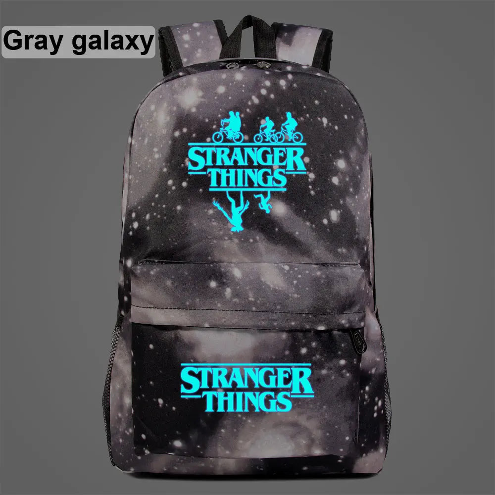 Luminous Stranger School Bag Women Men Student Backpack