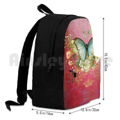 Vintage Raspberry Outdoor Hiking Backpack Waterproof Camping Travel