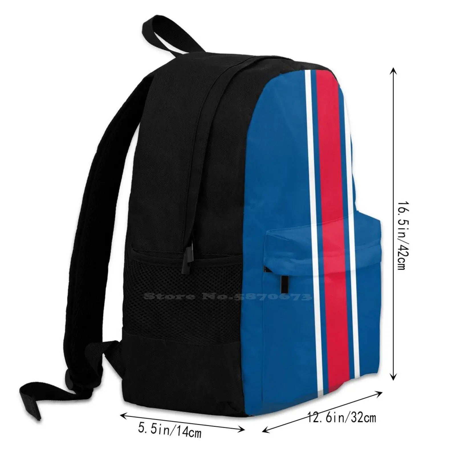 Red Power Stripe Backpack Cal Washington Football