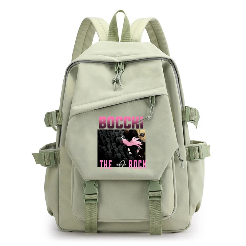 Bocchi The Rock Anime Travel Bags Harajuku Eco-Friendly School Bag